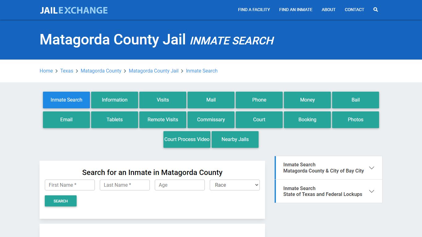 Matagorda County Jail, TX Inmate Search: Roster & Mugshots